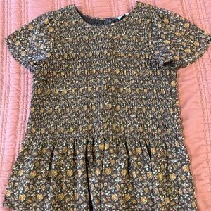Madewell Kids Floral Top - Yellow and Brown